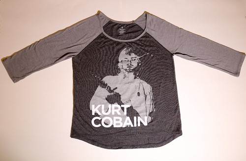 Kurt cobain baseball tee - kurt,