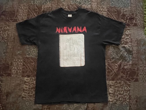 Vtg nirvana notebook shirt - notebook,